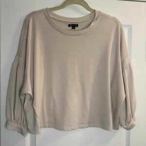Cream Long Sleeve Top